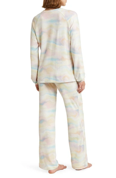 Shop Pj Salvage Wavy Chic Jersey Pajamas In Butter