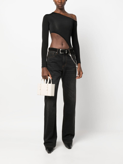 Kara Mini Leather Tote Bag In Neutrals