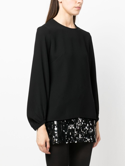 P.A.R.O.S.H LONG-SLEEVE ROUND-NECK TOP 