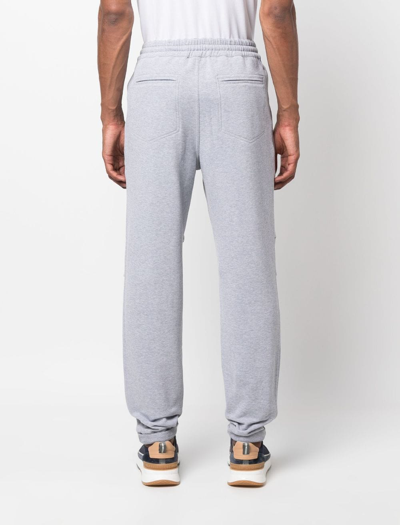 Shop Brunello Cucinelli Straight-leg Drawstring Track Pants In Grey
