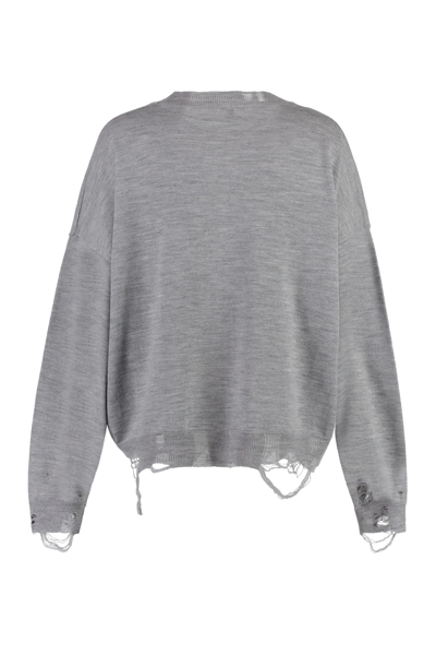 Shop R13 Merino Wool Crew-neck Sweater In Grey