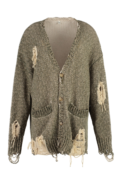Shop R13 Oversize Cardigan In Green