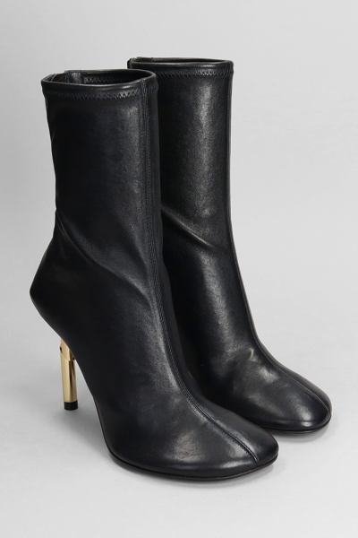 Shop Lanvin High Heels Ankle Boots In Black Leather