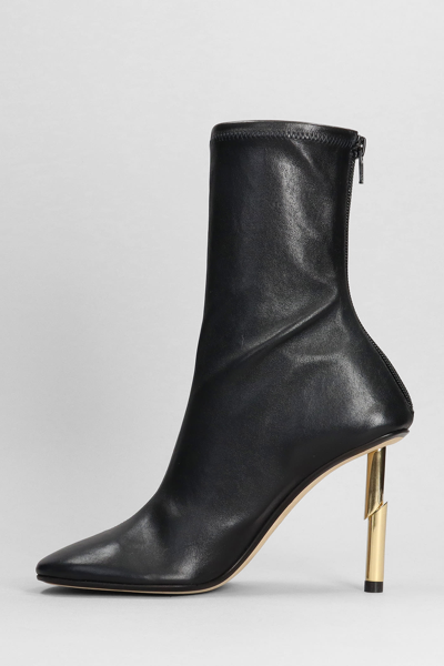 Shop Lanvin High Heels Ankle Boots In Black Leather