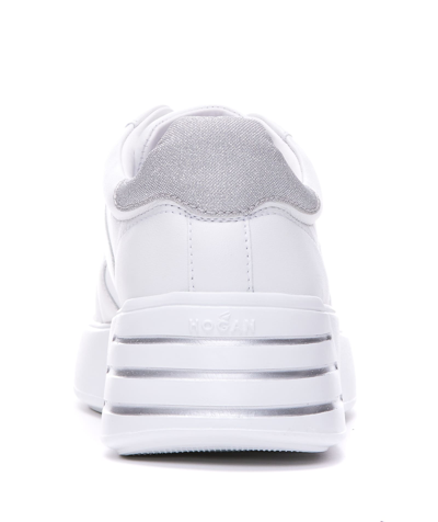 Shop Hogan Rebel  Sneakers In White