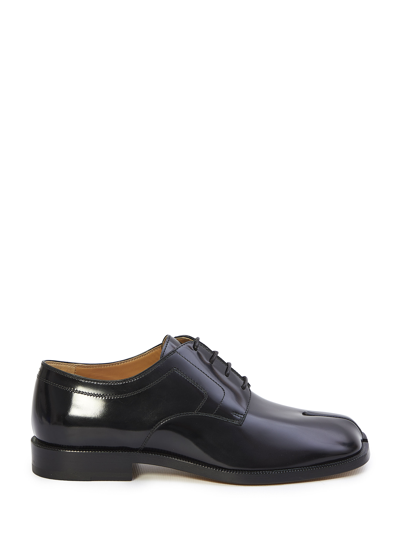 Shop Maison Margiela Tabi Derby Shoes In Black