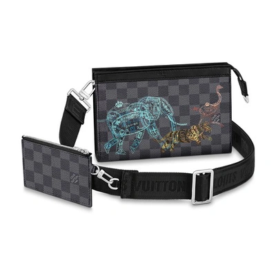 Shop Louis Vuitton Gaston Wearable Wallet In Gris