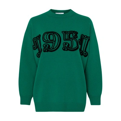 Shop Max Mara Fido 1951 Sweater In Verde_smeraldo