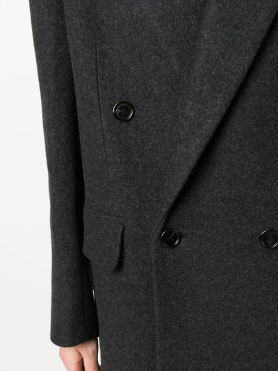Shop Filippa K Double-breasted Coat In Grey