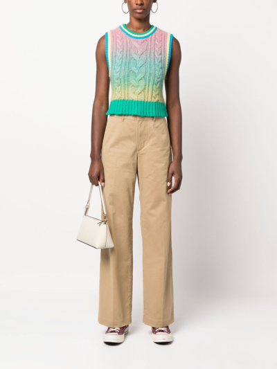 Shop Levi's Baggy Wide-leg Tailored Trousers In Neutrals