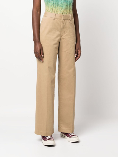 Shop Levi's Baggy Wide-leg Tailored Trousers In Neutrals