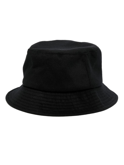 Shop Paul Smith Signature-stripe Bucket Hat In Black