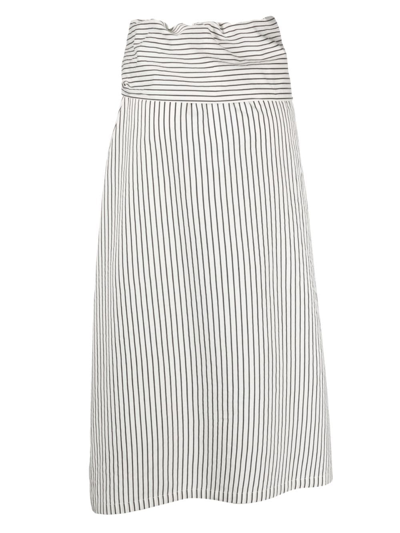 Shop Christian Wijnants Silva Knot-detail Midi Skirt In White
