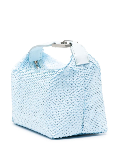Shop Eéra Moon Sequin-embellished Tote Bag In Blue