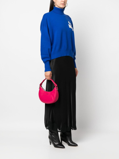 Zadig & Voltaire Logo-plaque Leather Crossbody Bag In Pink