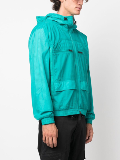 Puma X Koché Reversible Zip-up Hooded Jacket In Blue