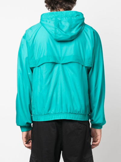 Shop Puma X Koché Reversible Zip-up Hooded Jacket In Blue