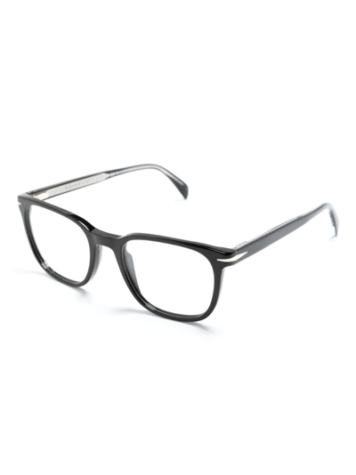 Shop Eyewear By David Beckham Db 1107 Square-frame Glasses In Black
