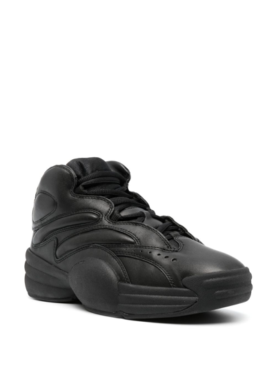 Shop Alexander Wang Padded-panel Low-top Sneakers In Black