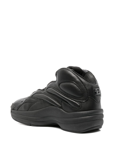 Shop Alexander Wang Padded-panel Low-top Sneakers In Black