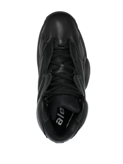 Shop Alexander Wang Padded-panel Low-top Sneakers In Black