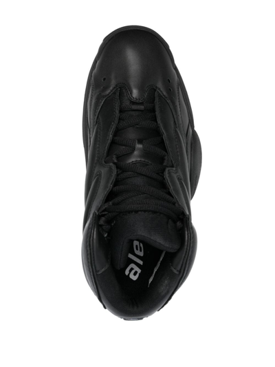 Alexander Wang Padded-panel Low-top Sneakers In Black