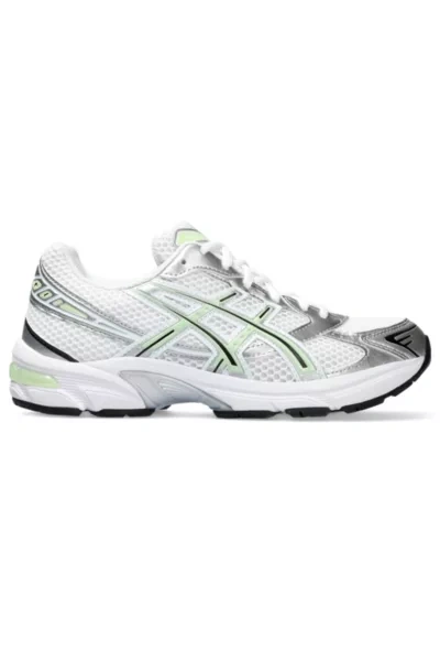 Shop Asics Gel-1130 Sneakers In White/jade