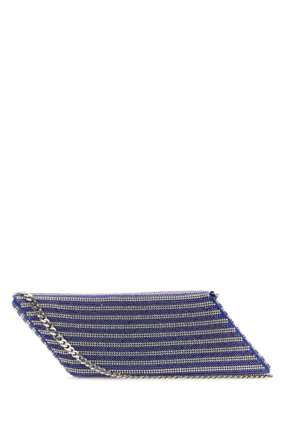 Kara Crystal Mesh Parallelogram Clutch Bag