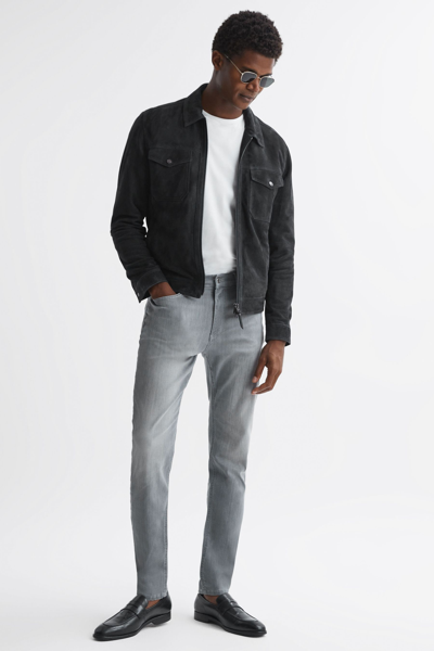 Shop Reiss Harry - Grey Slim Fit Jersey Jeans, Uk 29 R