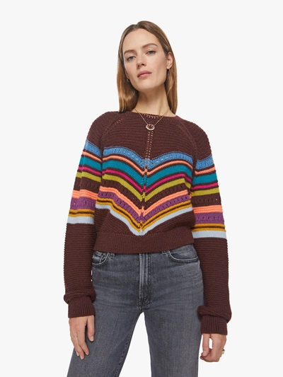 Shop Mother The Concert Jumper Gone Nuts Sweater In Brown