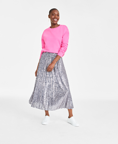 On 34th Women s Sequin Pleated Midi Skirt Created For Macy s In