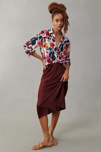 Shop Cloth & Stone Printed Buttondown Shirt In Multicolor