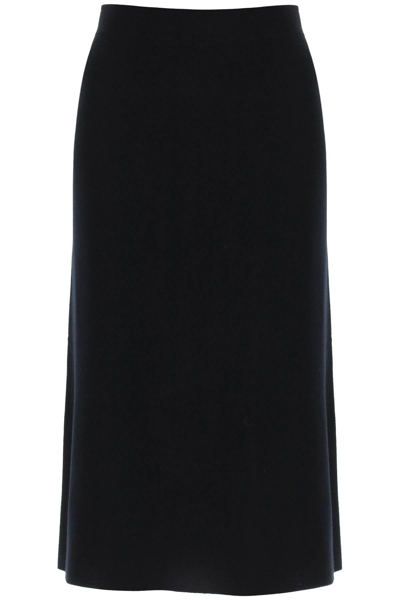 Shop 's Max Mara 'enza' Midi Knit Skirt In Black