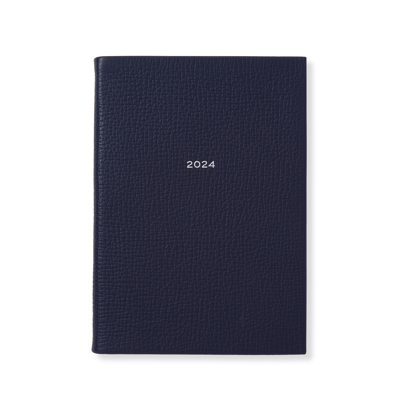 Shop Smythson 2024 Soho Weekly Diary In Ludlow In Navy