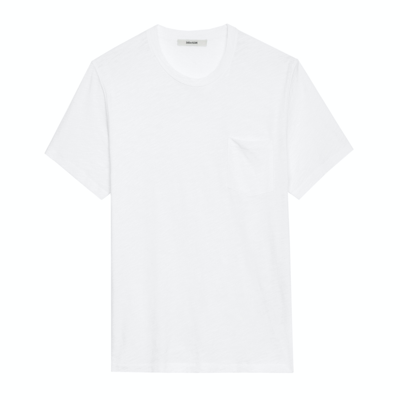 Shop Zadig & Voltaire T-shirt Stockholm Geflammt In Wit