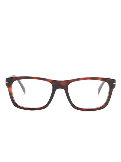 Shop Eyewear By David Beckham Db 7011 Rectangle-frame Glasses In Red