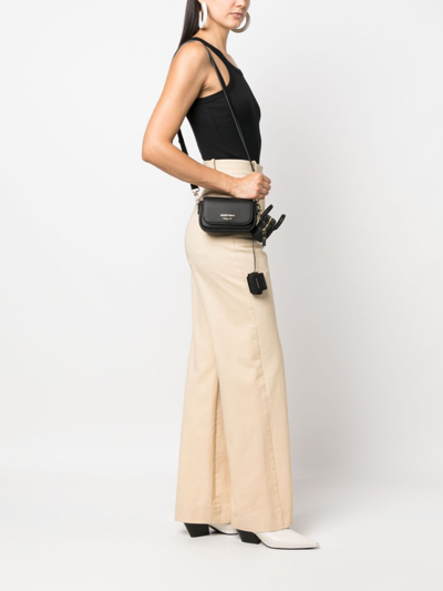 Emporio Armani Logo-stamp Crossbody Bag In Black