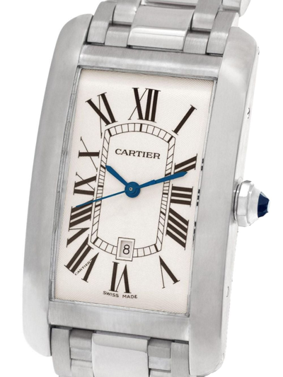 Pre-owned Cartier 2013  Americaine Tank 26mm In White