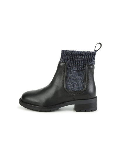 Shop Chloé Sock-style Ankle Leather Boots In Black