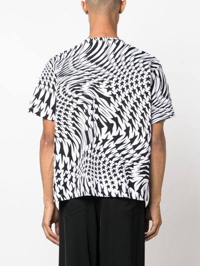Shop Mugler Star-print Organic-cotton T-shirt In Black