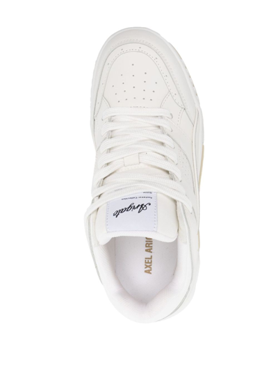 Axel Arigato Perforated Round Toe Sneaker With Recycled Dustbag In White