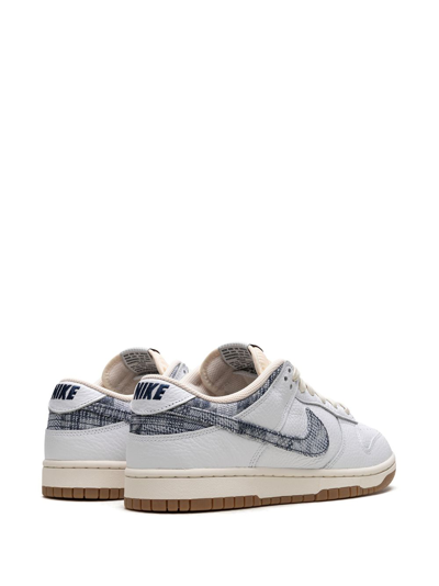 Nike Dunk Low "washed Denim" Sneakers In White
