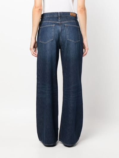 Polo Ralph Lauren Mid-waist Wide-leg Jeans In Blue