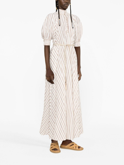 Shop Zimmermann Devi Swing Long Dress In White