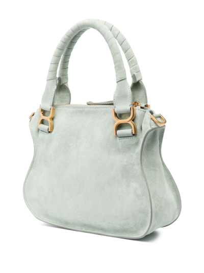 Shop Chloé Small Marcie Top-handle Bag In Green
