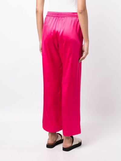 Mira Mikati X Javier Calleja Satin Pyjama Bottoms In Pink