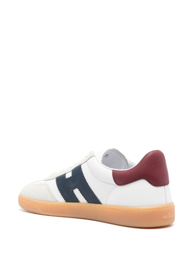 Hogan Cool Leather Sneakers With Nappa And Suede Inserts In White