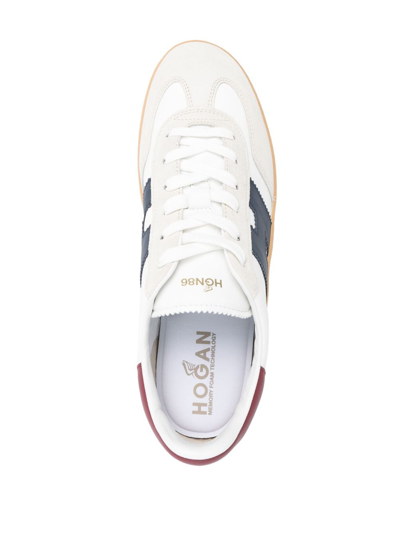 Hogan Cool Leather Sneakers With Nappa And Suede Inserts In White