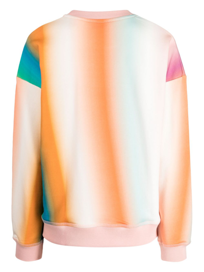 Shop Mira Mikati Mushroom-embroidered Organic-cotton Sweatshirt In Multicolour