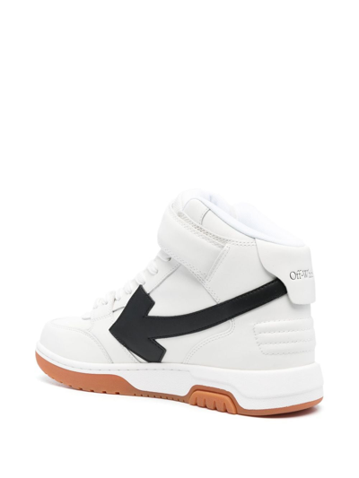 Shop Off-white Out Of Office Mid-top Sneakers In White Black